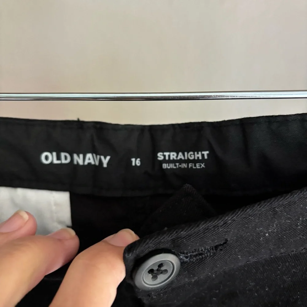 Old Navy BOYS Black Straight Pants
